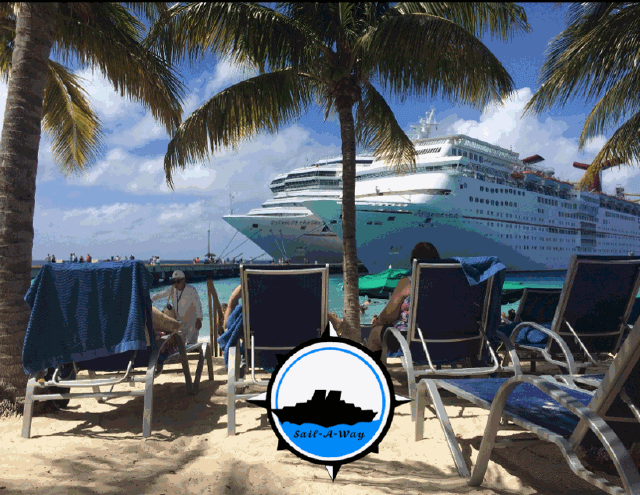 Two of Sail-A-Way's Cruise boats at the Port